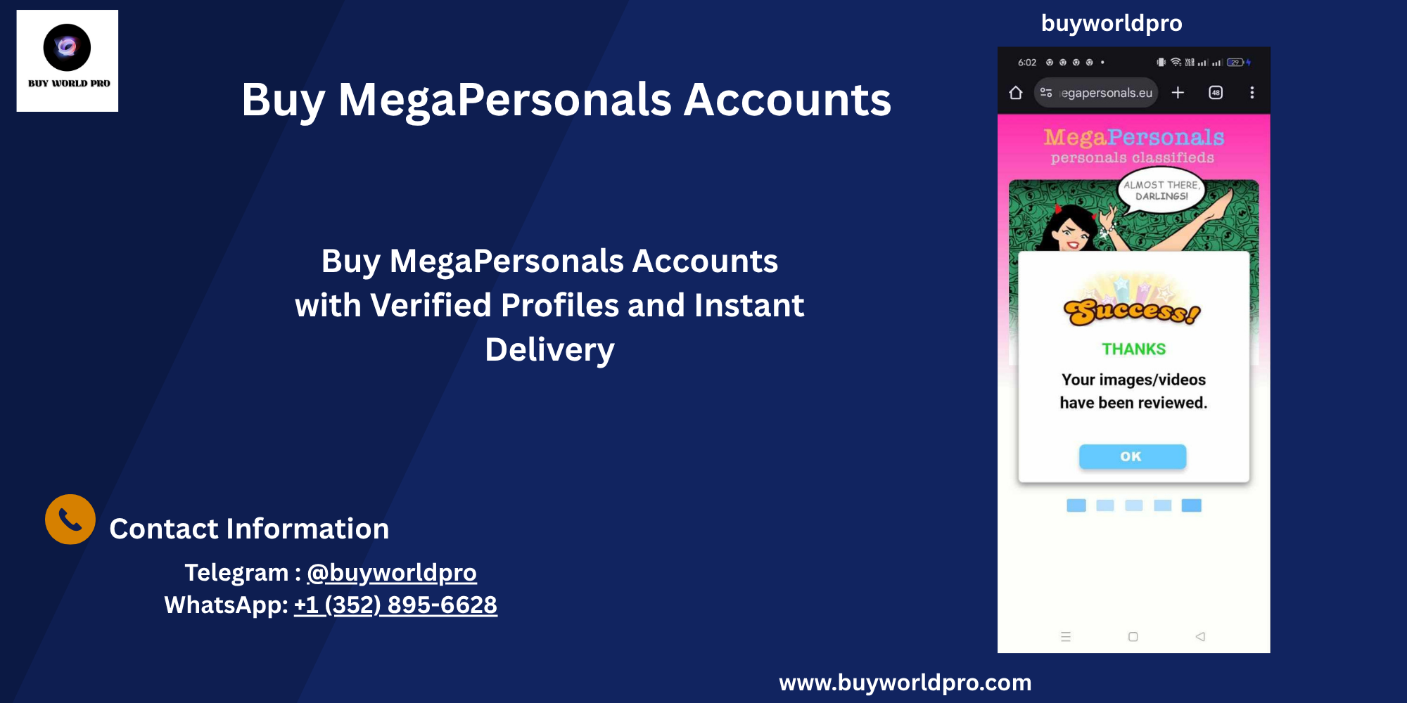 buy megapersonals accounts